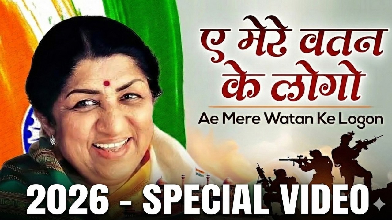 Ae Mere Watan Ke Logon with Lyrics | Lata Mangeshkar | Live in Concert | Lata Mangeshkar Songs 2026