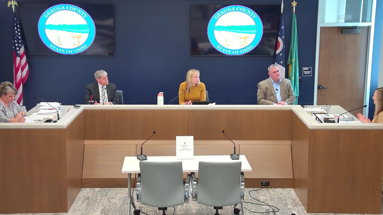 Geauga County Board of County Commissioners Meeting of 31 March 2026