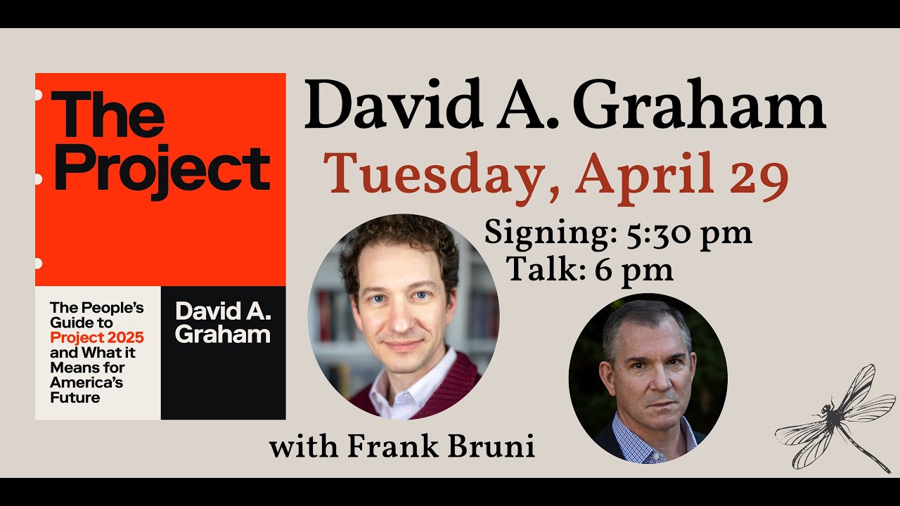 David A. Graham presents THE PROJECT, with Frank Bruni