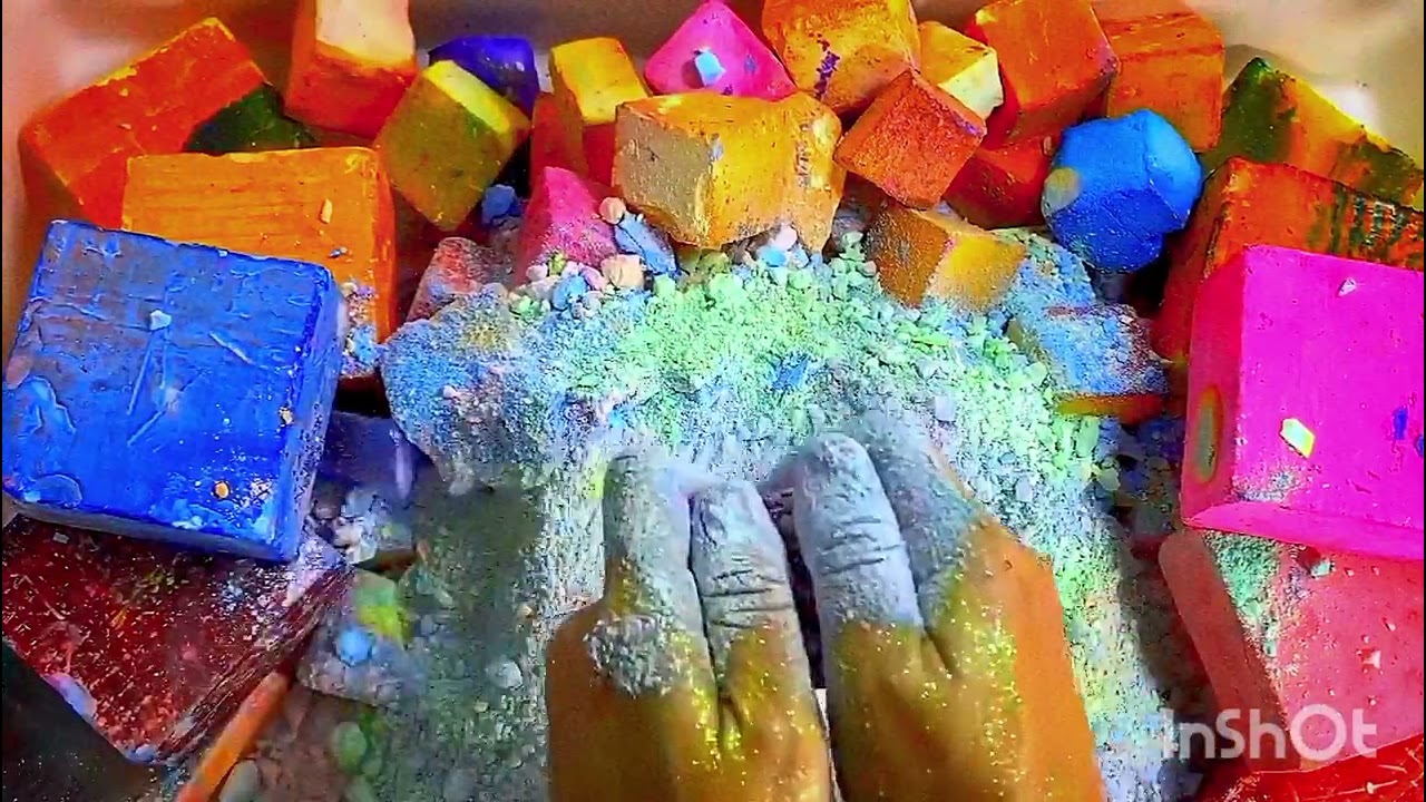 White ✨chalk✨🌈 sifting dusty divot🎀🎀#gym #oddlysatisfying #asmrsounds #asmrsounds 