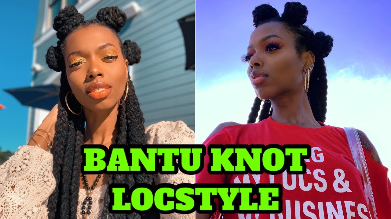 BANTU KNOTS ON LONG LOCS