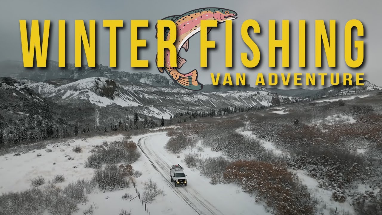 Winter Fishing Van Adventure in Colorado