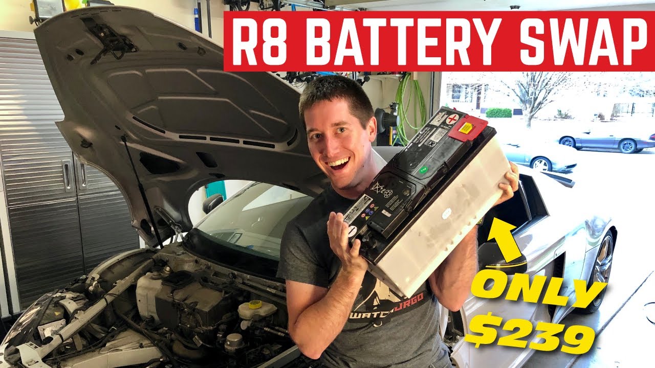 One HOUR Audi R8 Battery Swap At HOME And I Start Mine For The First Time