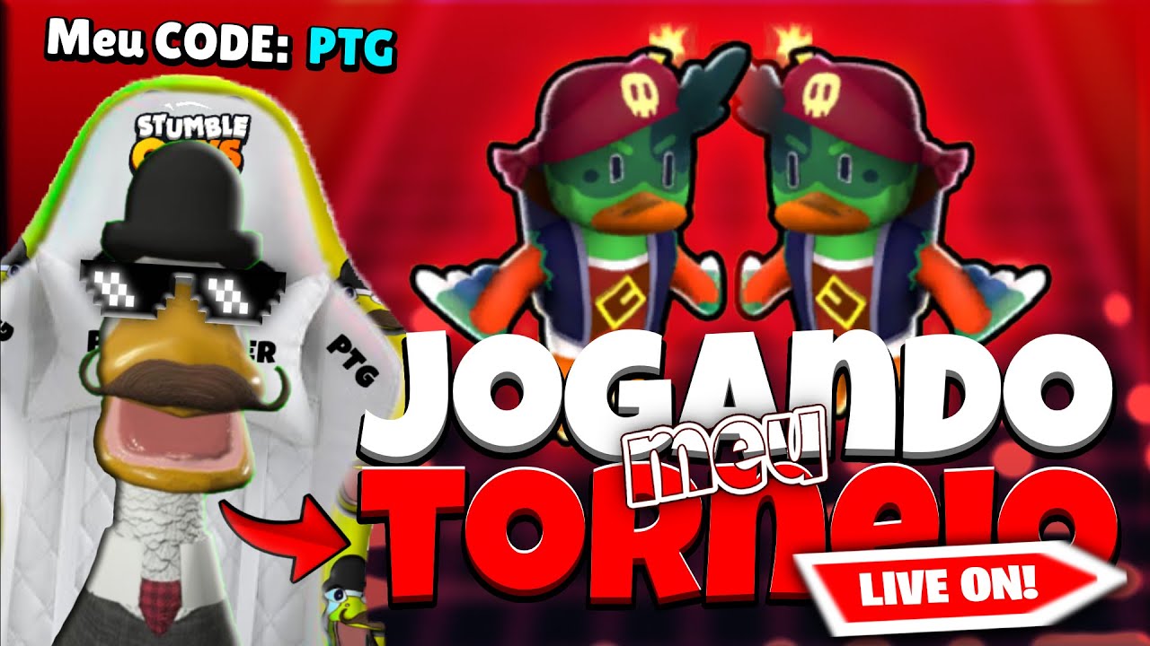 🏆 TORNEIO 4v4 DO PATO GAMER 🏆 | STUMBLE GUYS AO VIVO - PORTUGU&Ecirc;S BRASIL