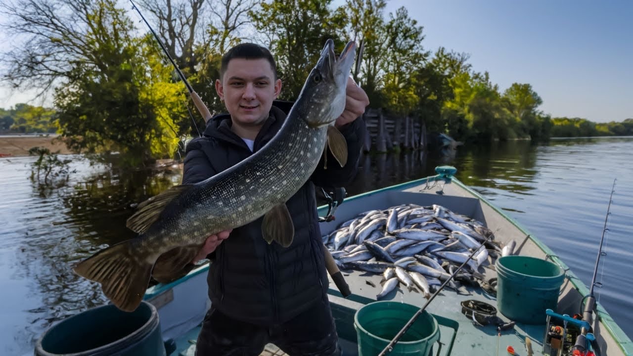 Мы поймали ТАК МНОГО рыбы 🎣 (Влог о рыбалке)