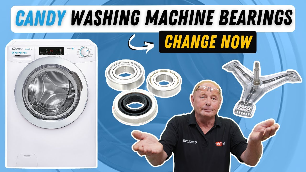 How to replace washing machine bearings on Candy, Hoover, Otsein, Zerowatt.
