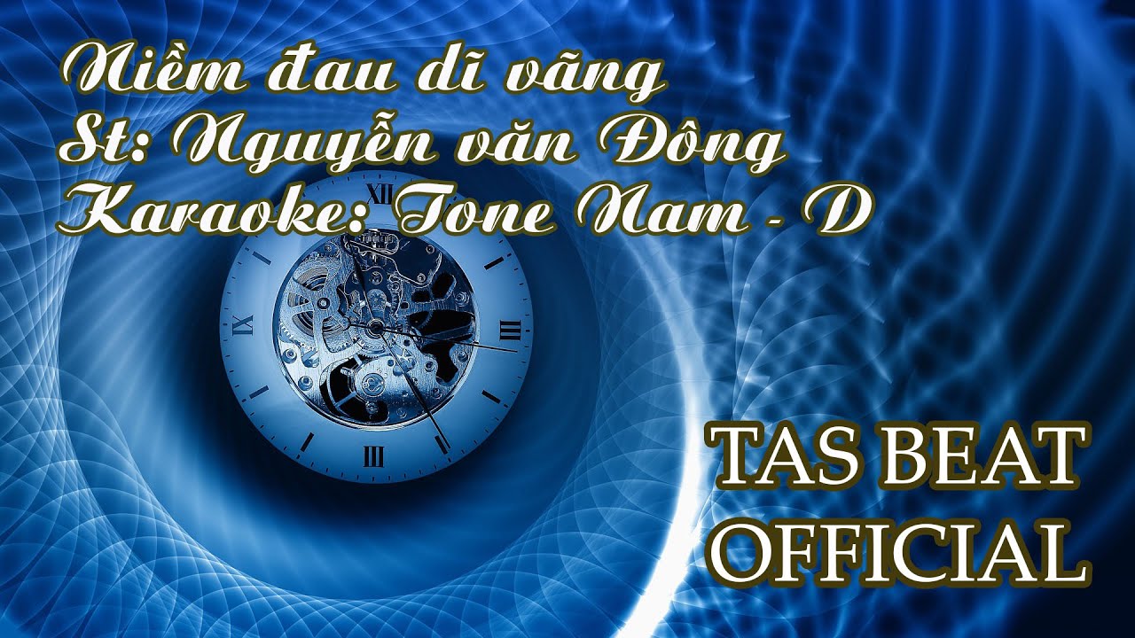 Karaoke Niềm đau dĩ vãng - Tone Nam | TAS BEAT