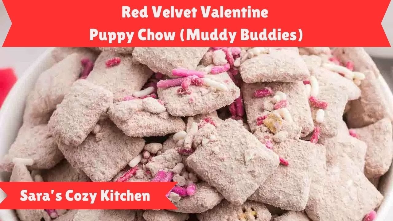 Red Velvet Puppy Chow! (Muddy Buddies) Only 4 Ingredients