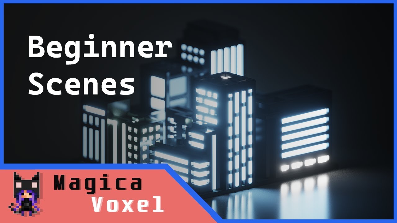 Creating Beginner Scenes in MagicaVoxel