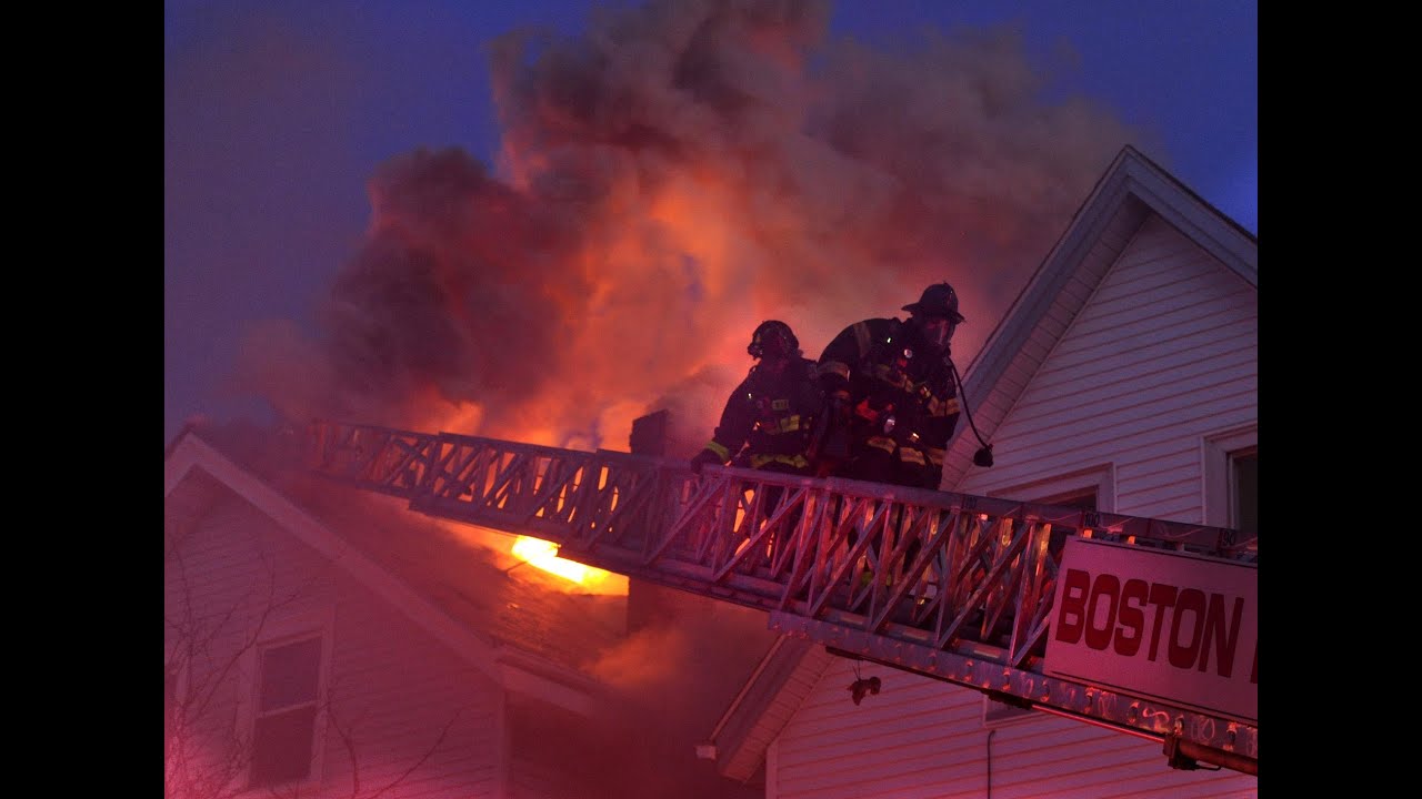 Firefighters battle 8-alarm fire in East Boston