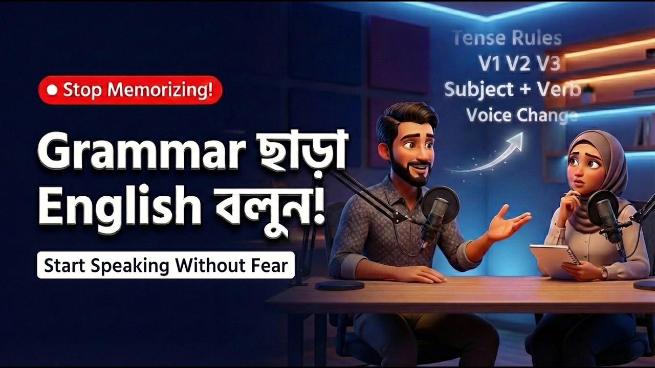 Grammar না মুখস্থ করেও English বলুন! | The Real Speaking Method  Without Grammar