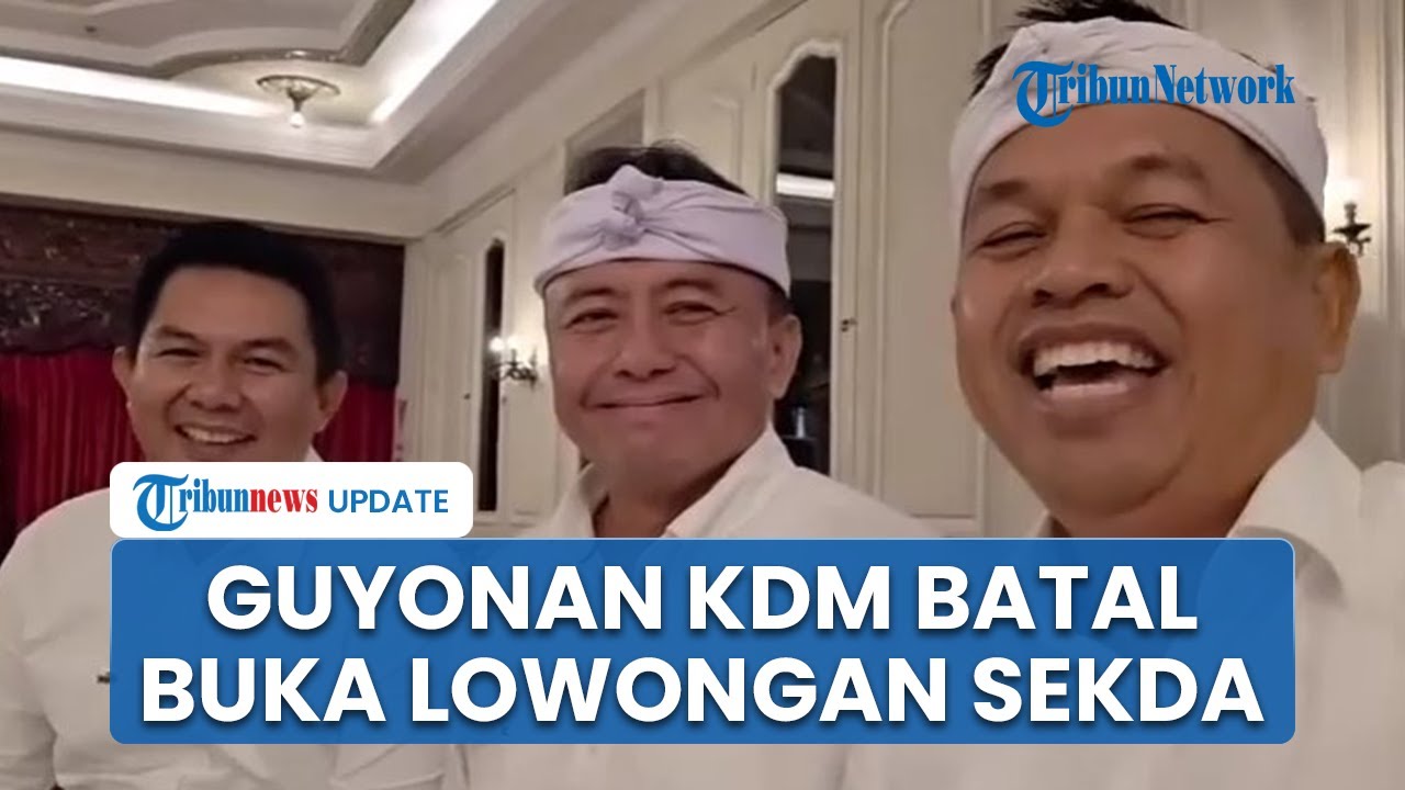 KDM Batal Pecat Sekda seusai Telusuri Sendiri Endapan Dana Rp 4,17 Triliun: Nggak Jadi Ada Lowongan