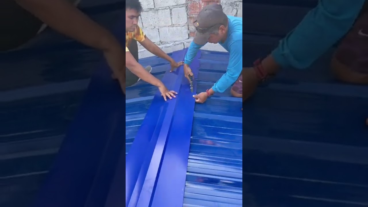 Ridge of A Roof Installation #installation #diy #diycraft #roofing #fyp #asmr #shorts #construction