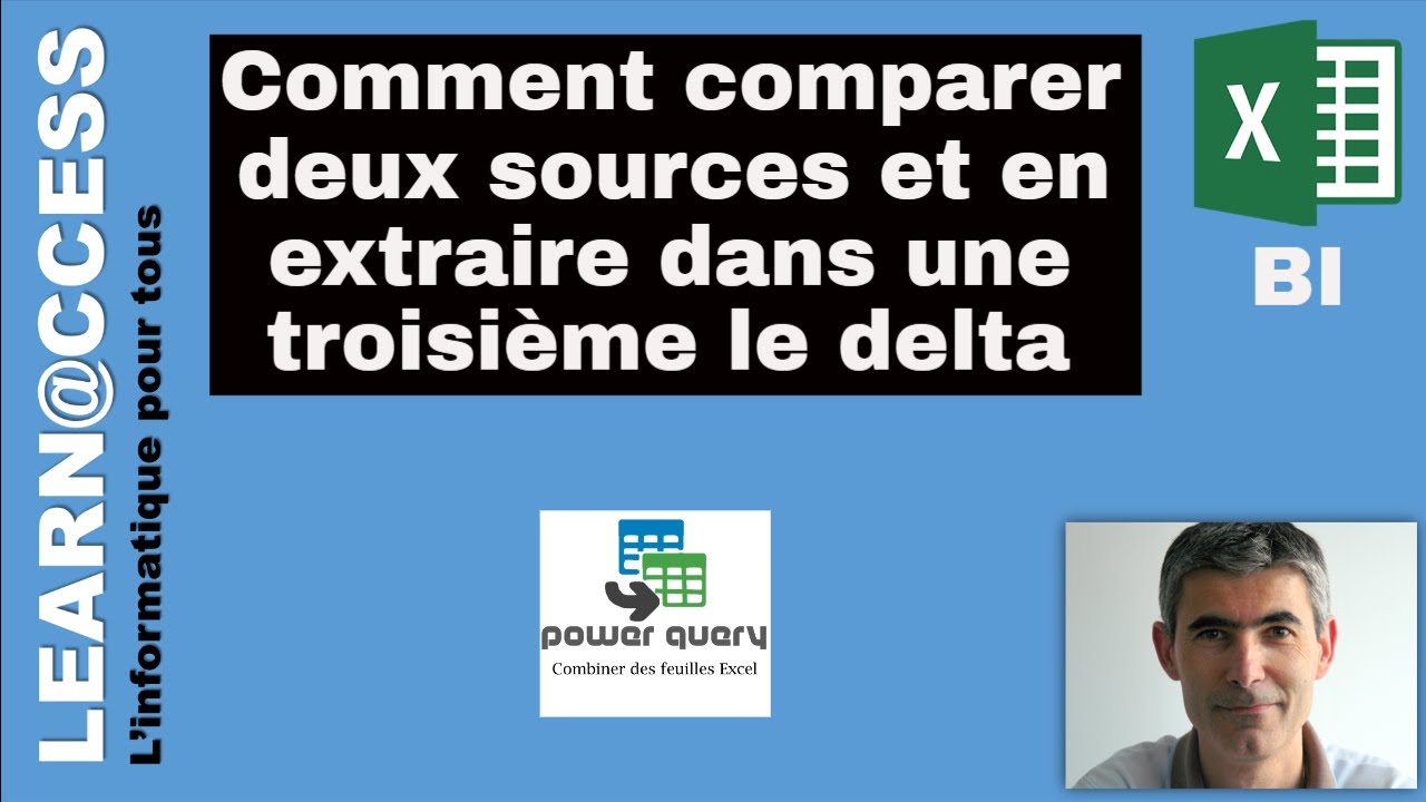 Power Query - Comment comparer deux sources de donn&eacute;es ?