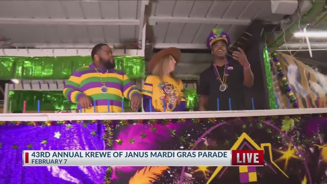 FOX 14 Your Morning News: 43rd Annual Krewe of Janus Mardi Gras Parade float interview