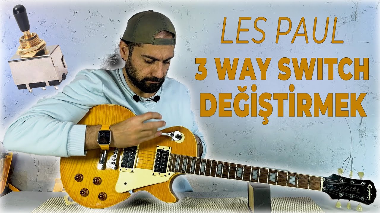 Elektro Gitar 3 Yollu Switch Tamri - Jack girişi tamiri - Epiphone Les Paul