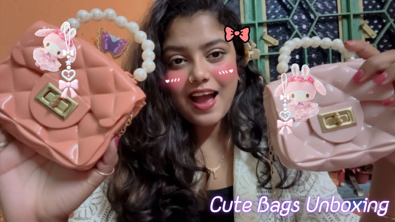 ASMR | Unboxing My New Cute Bags | 👜🫶