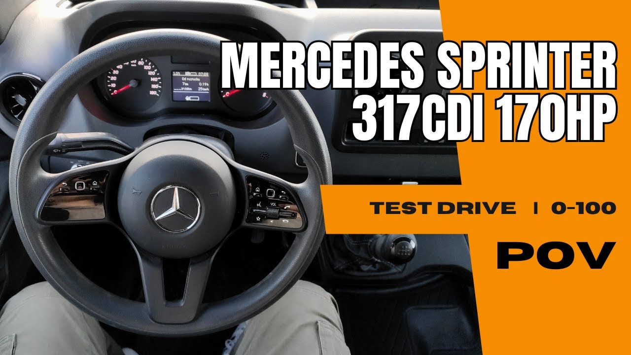 Mercedes Sprinter  317 CDI 2023 (2.0 170HP) | 4K POV Test Drive | 0-100 | Cold Start