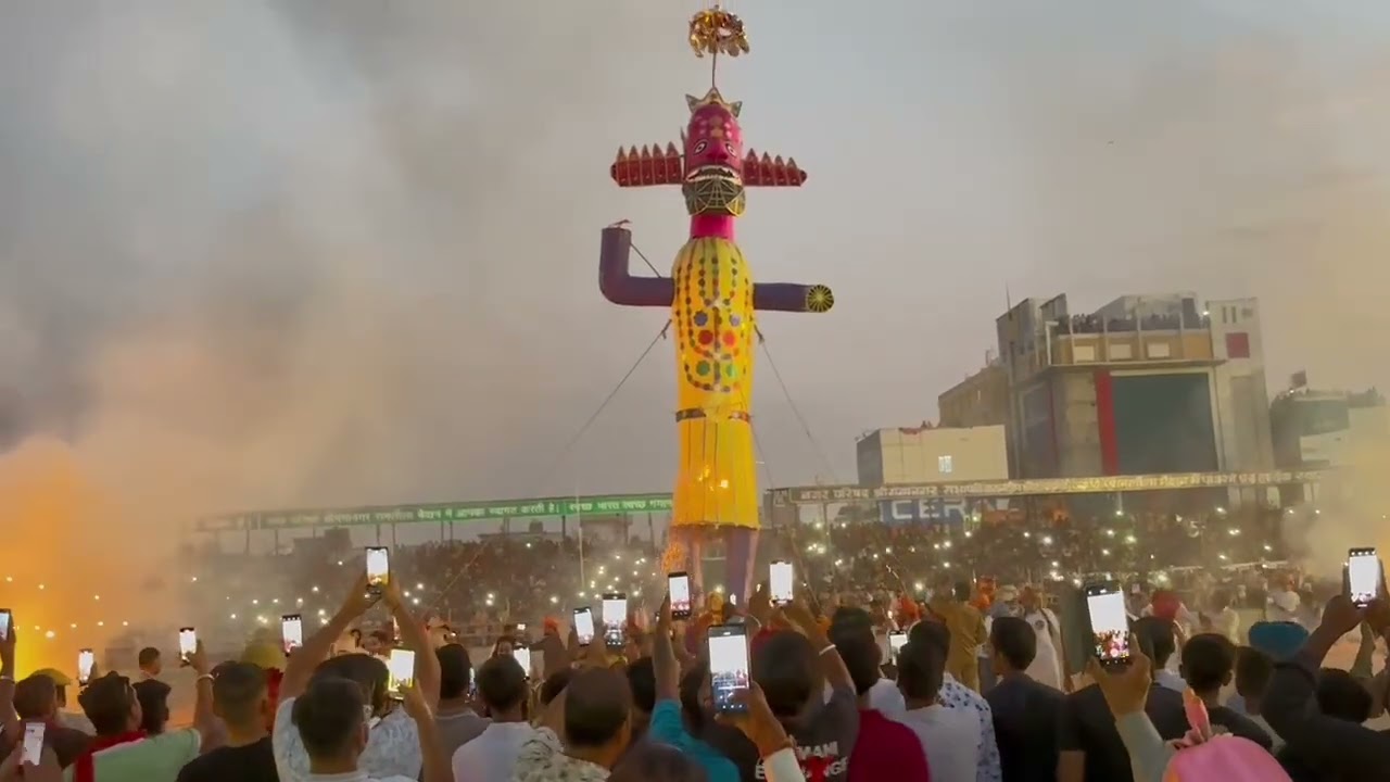 Ravan Dehan 2024 in Sri ganganagar #2024 #jai_shree_ram jaishreeram #explore Dusshera 2025