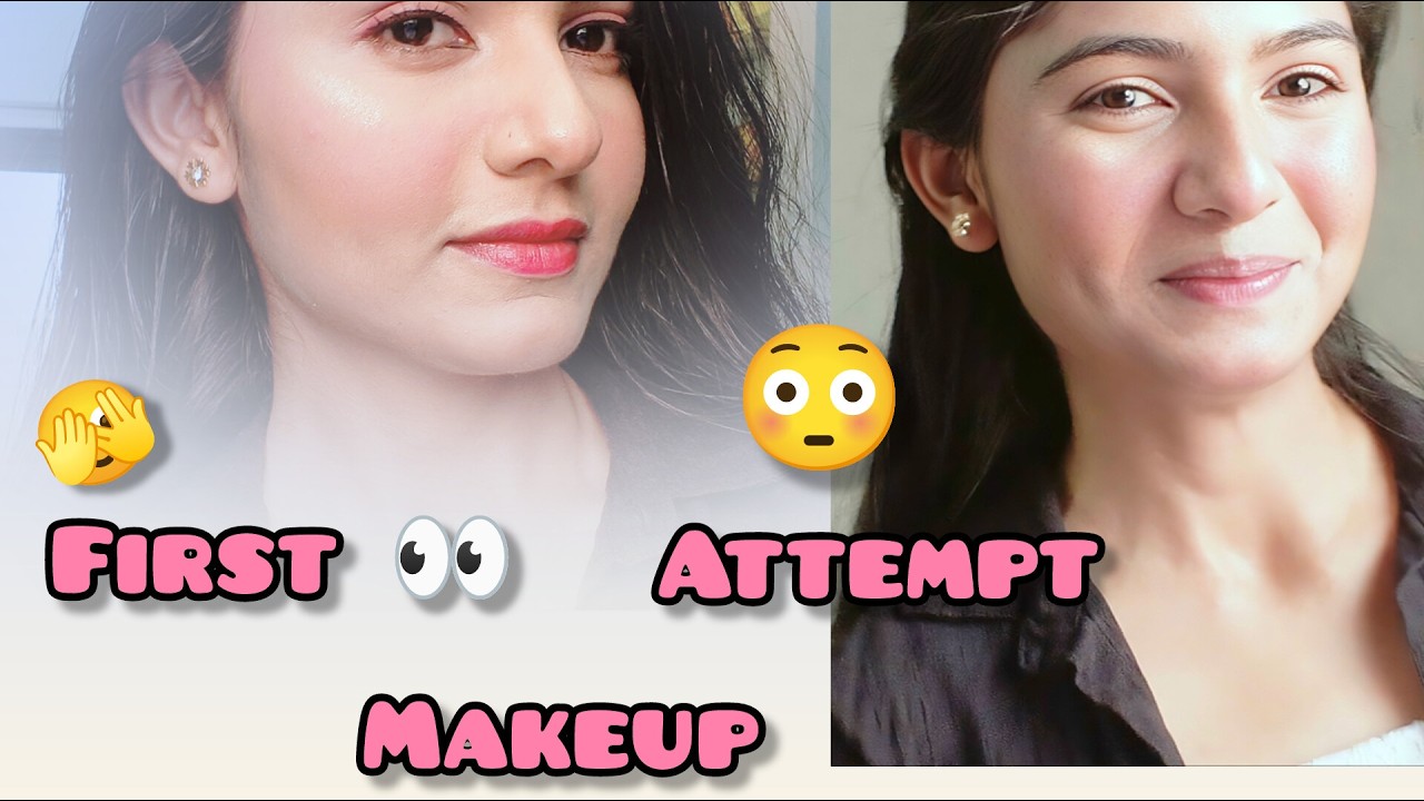 My Honest First Makeup Attempt🫣😂| Real & Unfiltered