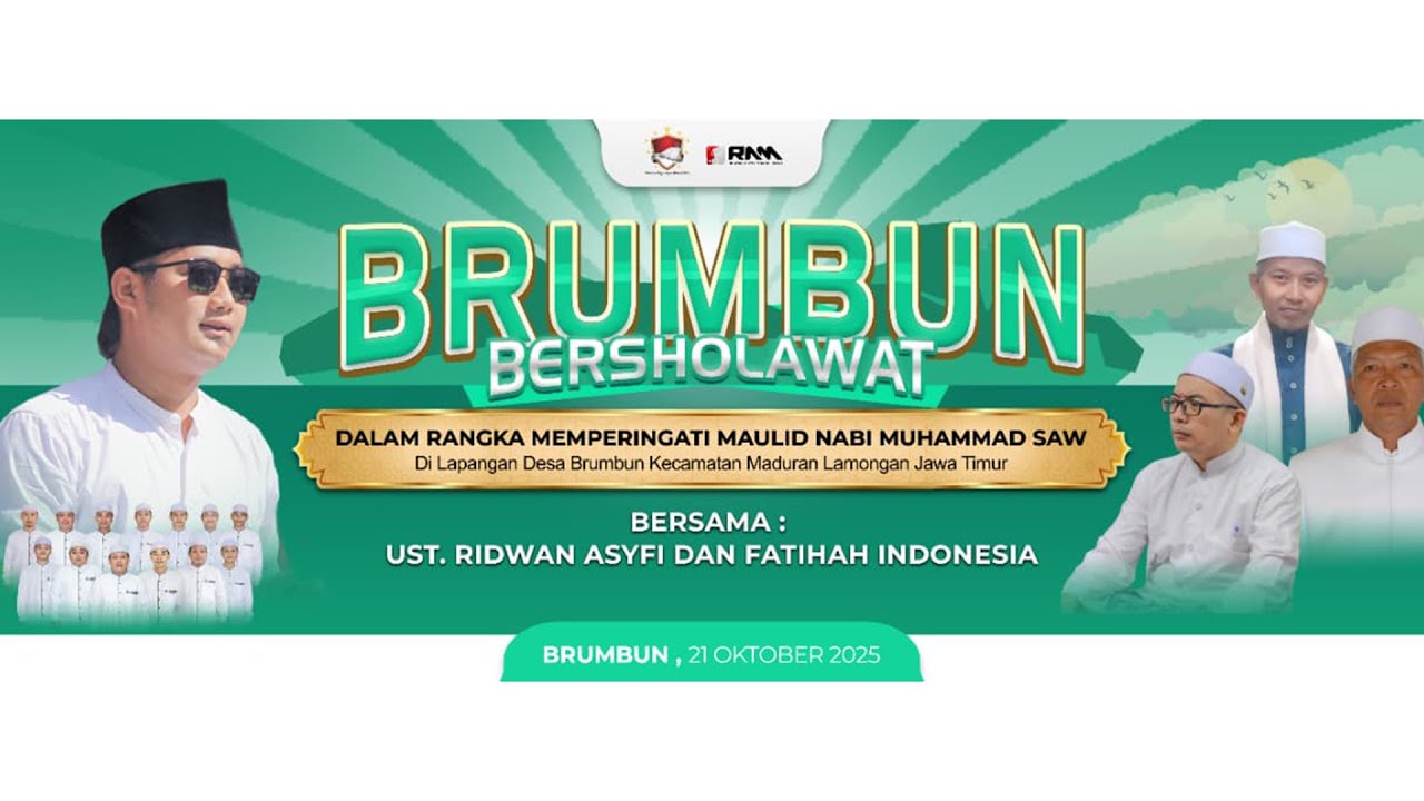 [LIVE] BRUMBUN MADURAN LAMONGAN BERSHOLAWAT BERSAMA UST. RIDWAN ASYFI FATIHAH INDONESIA