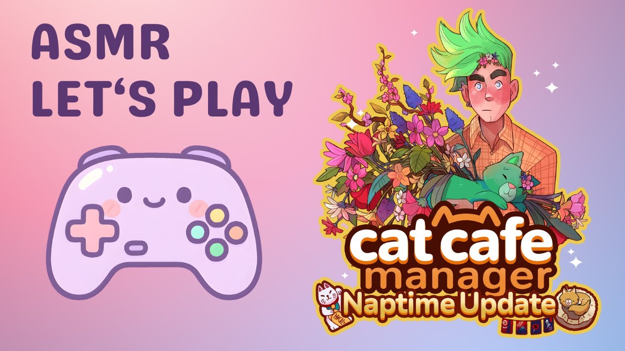 ASMR Cozy Game Longplay - Cat Cafe Manager