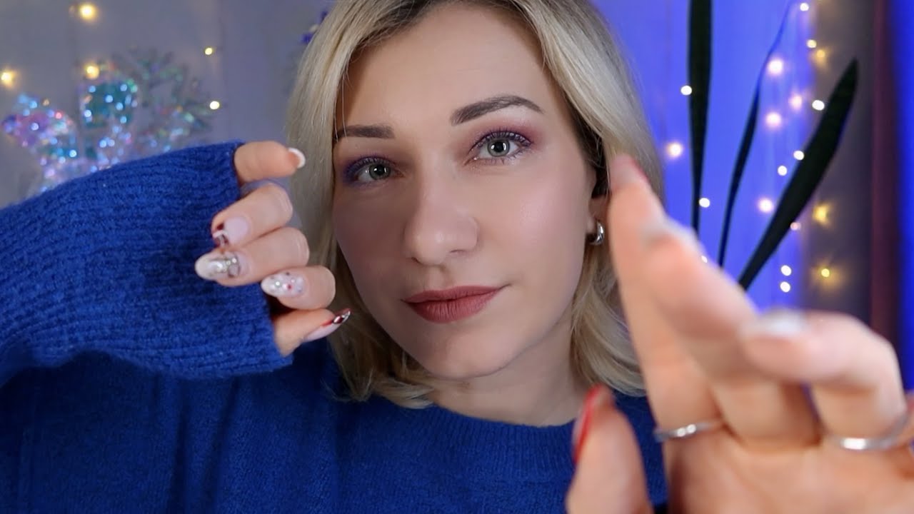 ASMR Clicky Mouth Sounds & Hand Movements (Tktk, Pluck, Tracing Your Face, Kitty Paws)