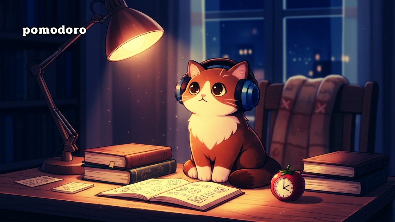 pomodoro study lofi ⏱️ focus timer background music (2 hours)
