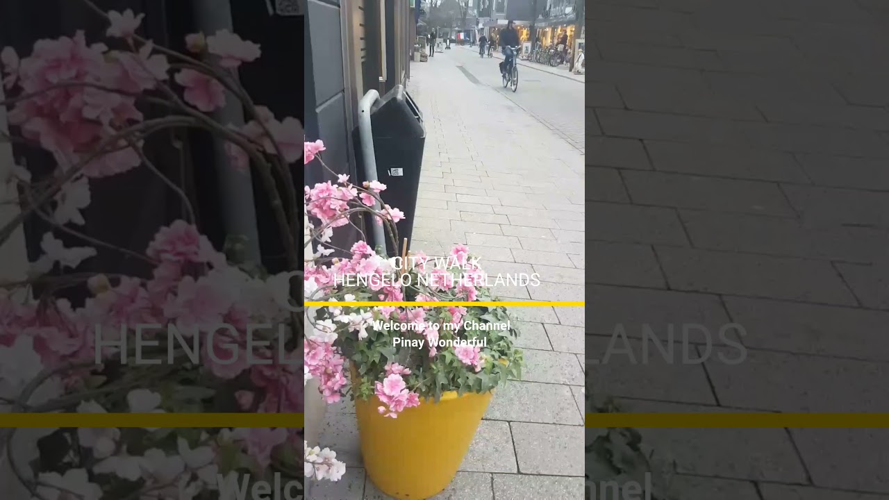 City walk in Hengelo Centrum Netherlands