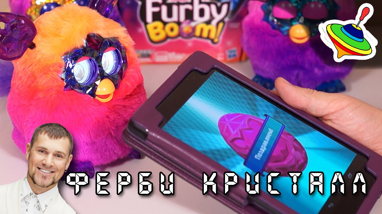 Ферби Кристалл Морковочка - играем с планшетом