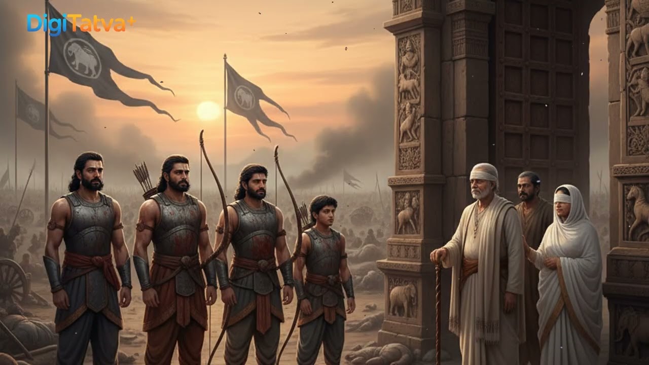 Dhritarashtra&rsquo;s Rage After the Mahabharata | Krishna&rsquo;s Timeless Lesson on Anger & Peace
