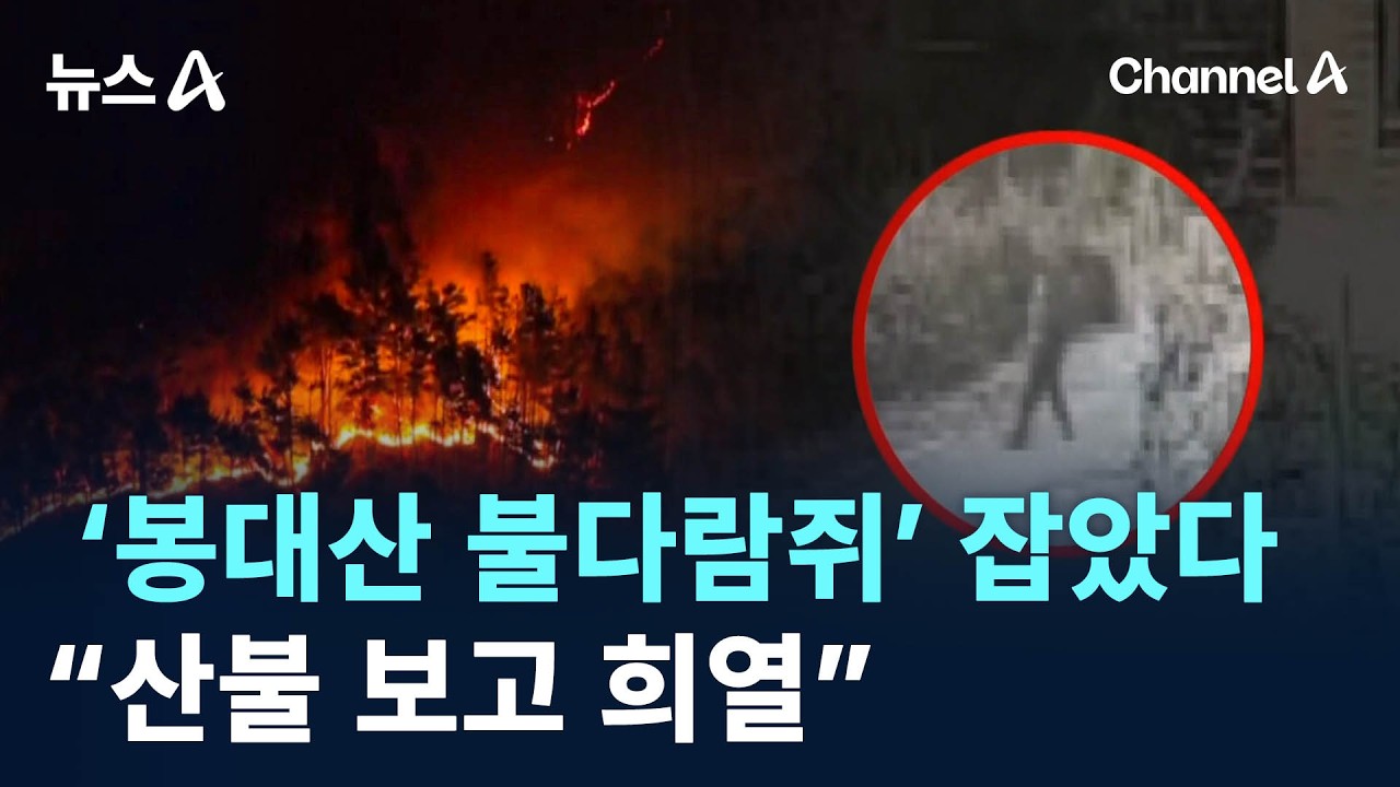 함양산불 방화범은 ‘봉대산 불다람쥐’…“산불 보고 희열” / 채널A / 뉴스A