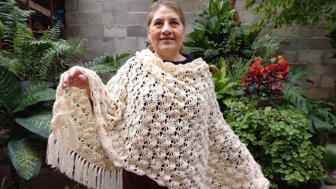 Chal perlita a crochet 🌻🧡🌻🧡