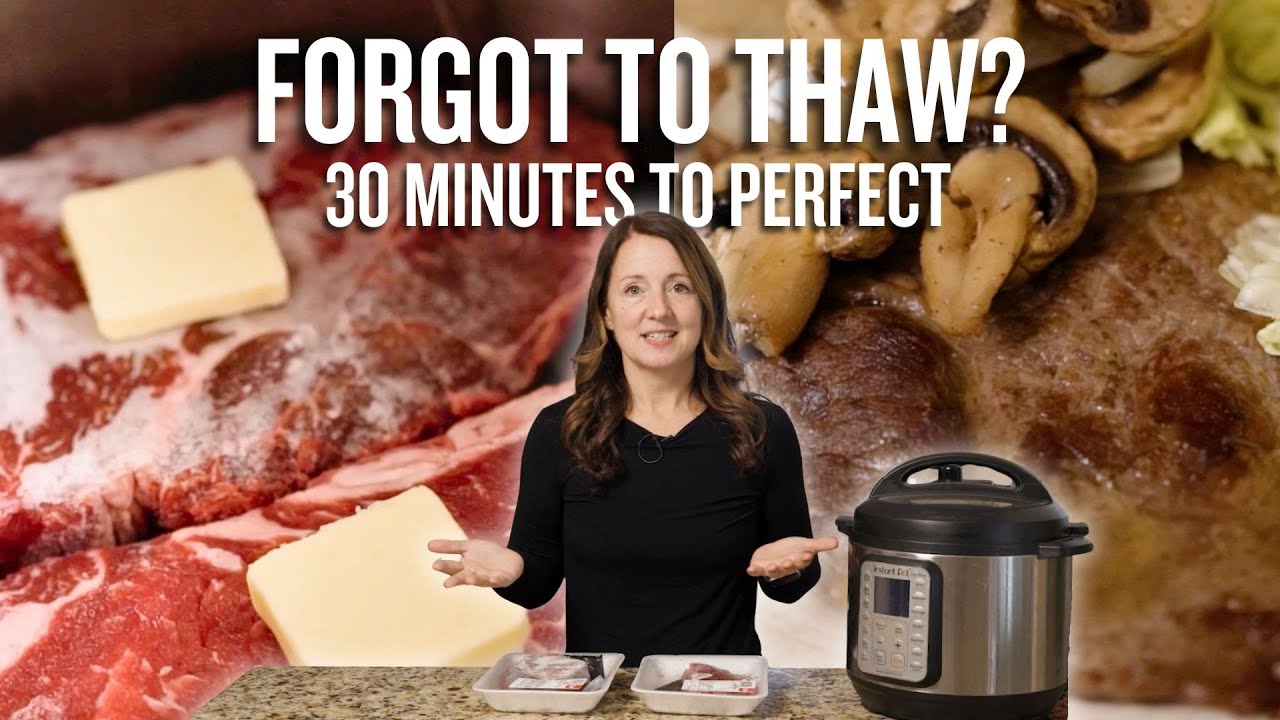 Forgot to Thaw Steak? Perfect Instant Pot Frozen Steak in 30 Minutes