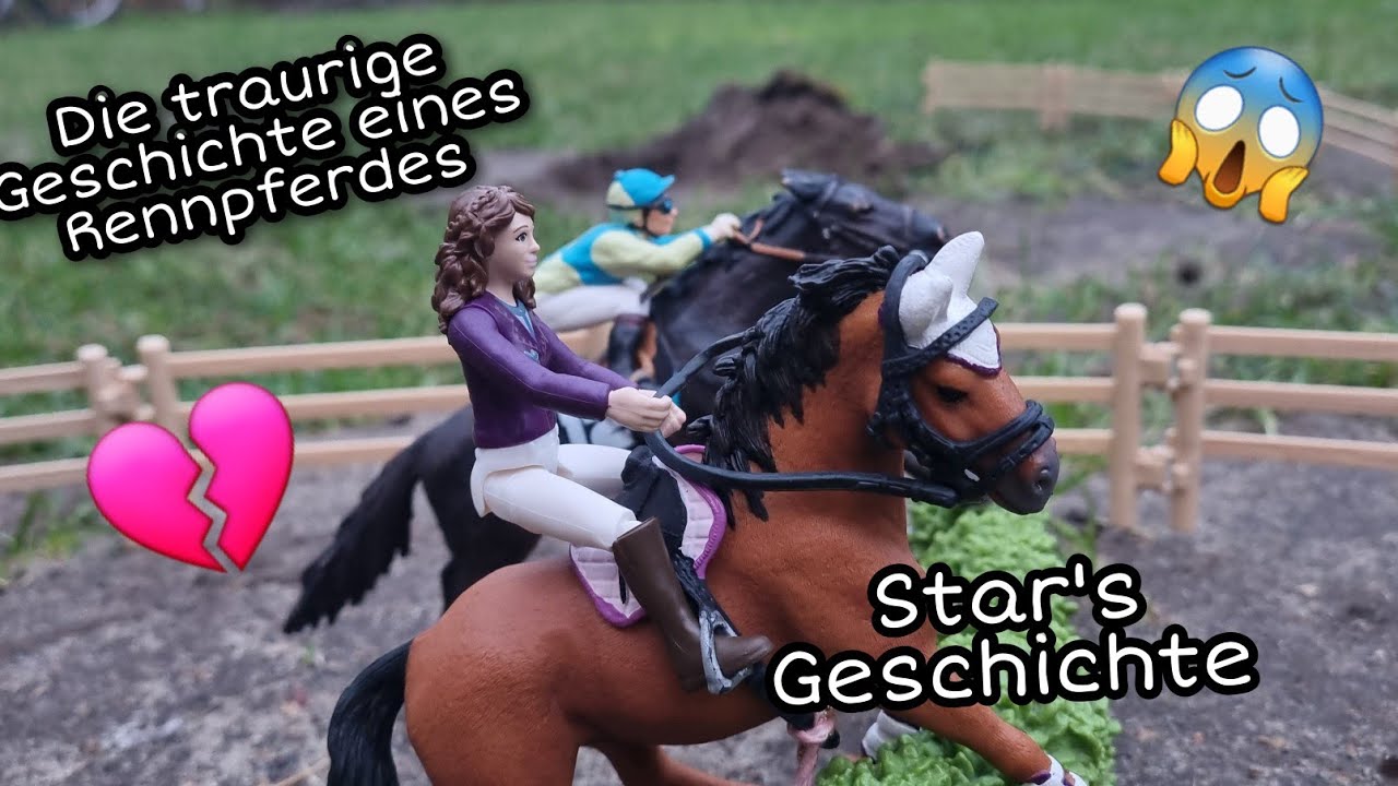 Die traurige Geschichte eines Rennpferdes namens Star💔|Schleich Kurzfilm