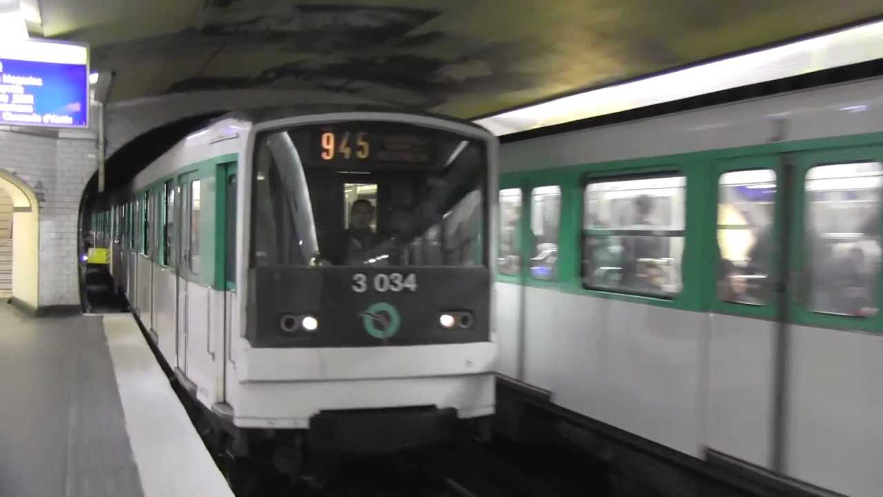RATP Metro Trains in Paris 2012