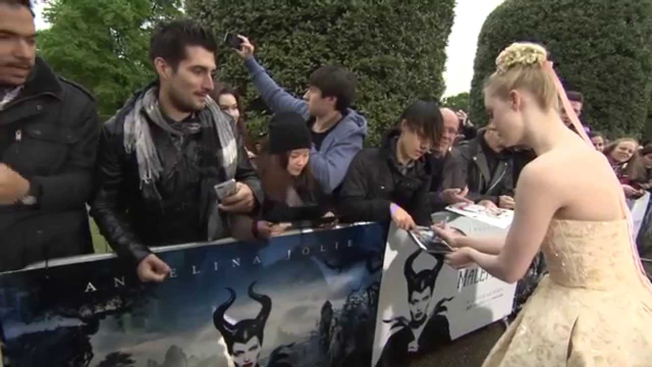 Maleficent: England World Premiere Celebrity Arrivals - Angelina Jolie, Brad Pitt, Elle Fanning