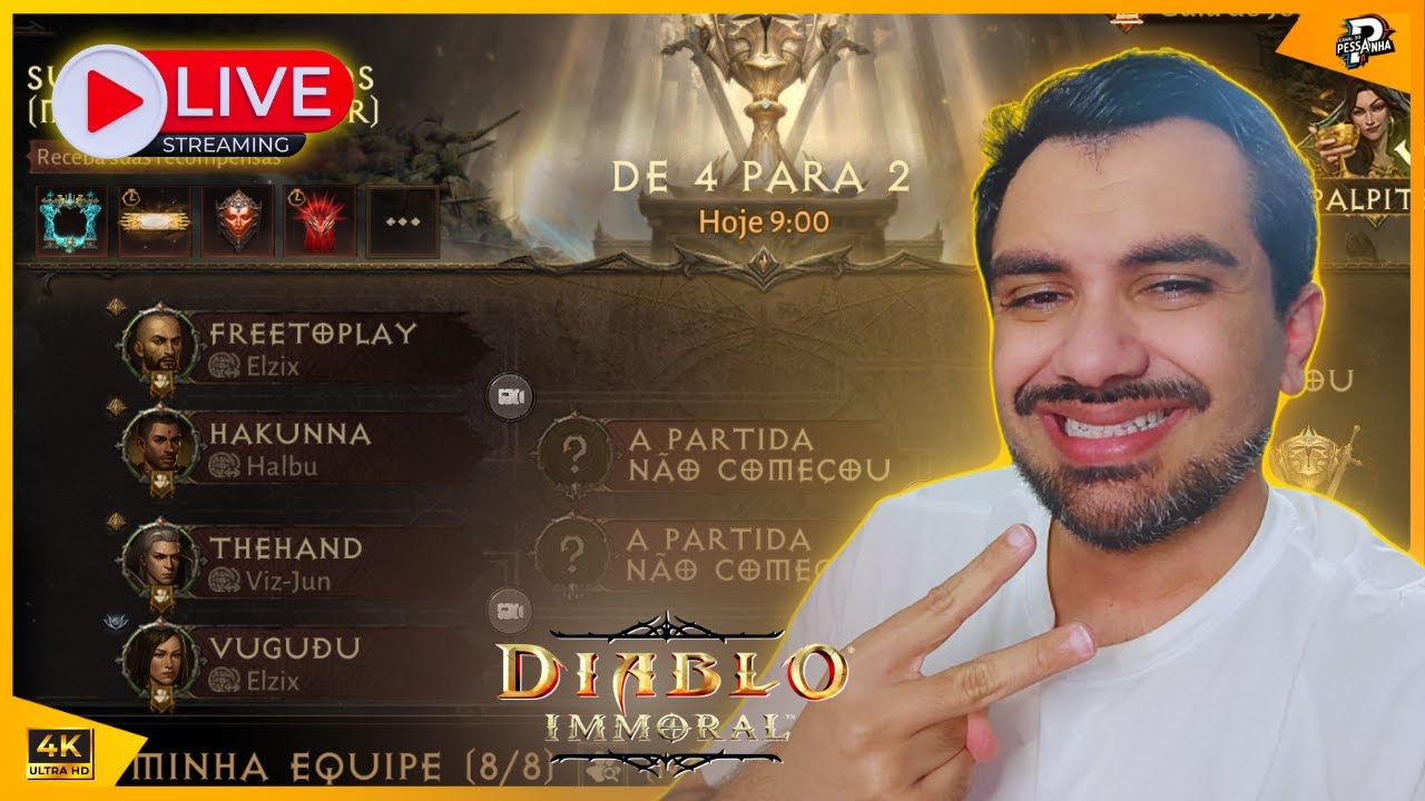 QUEM CAI? 🔥 TORNEIO PVP DE DIABLO IMMORTAL: OS MELHORES ENFRENTAM-SE! (Partidas ás 21:00)