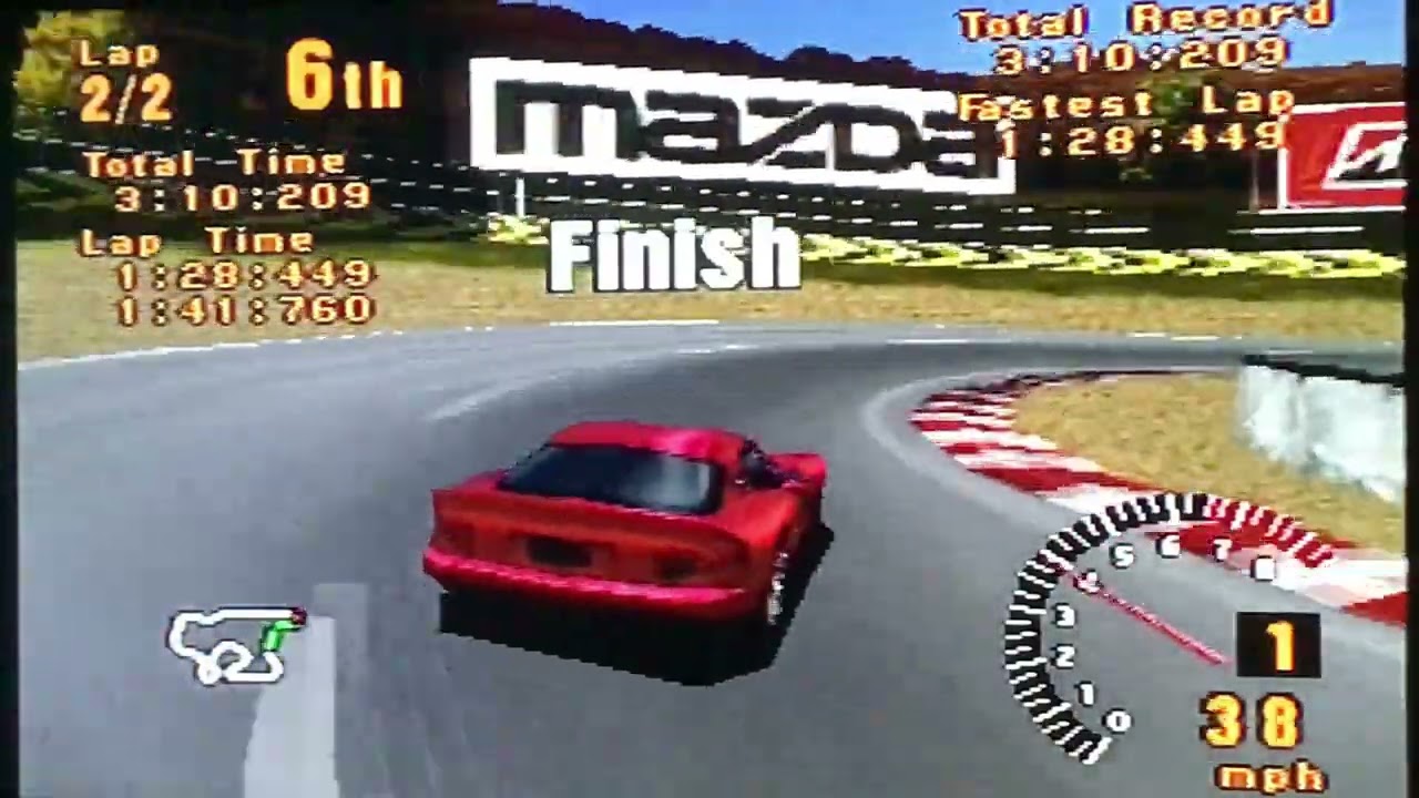 Gameplay Of Gran Turismo 1 (PS1) (Part 5) Race: Clubman Cup (Not First Place)