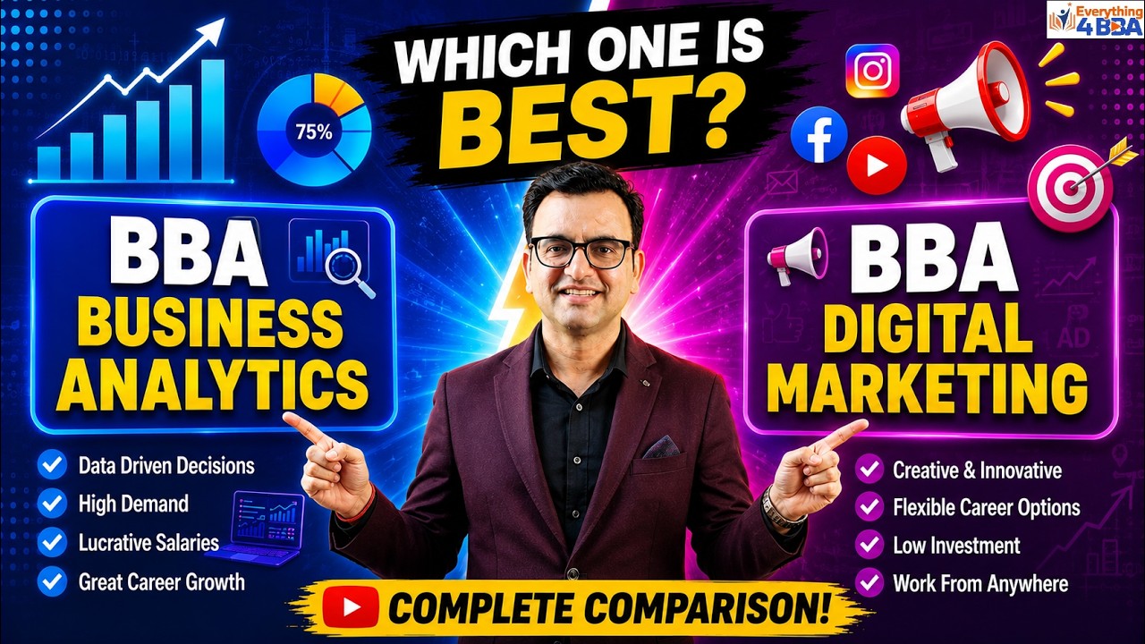 BBA Business Analytics vs BBA Digital Marketing | Which One Is Best?