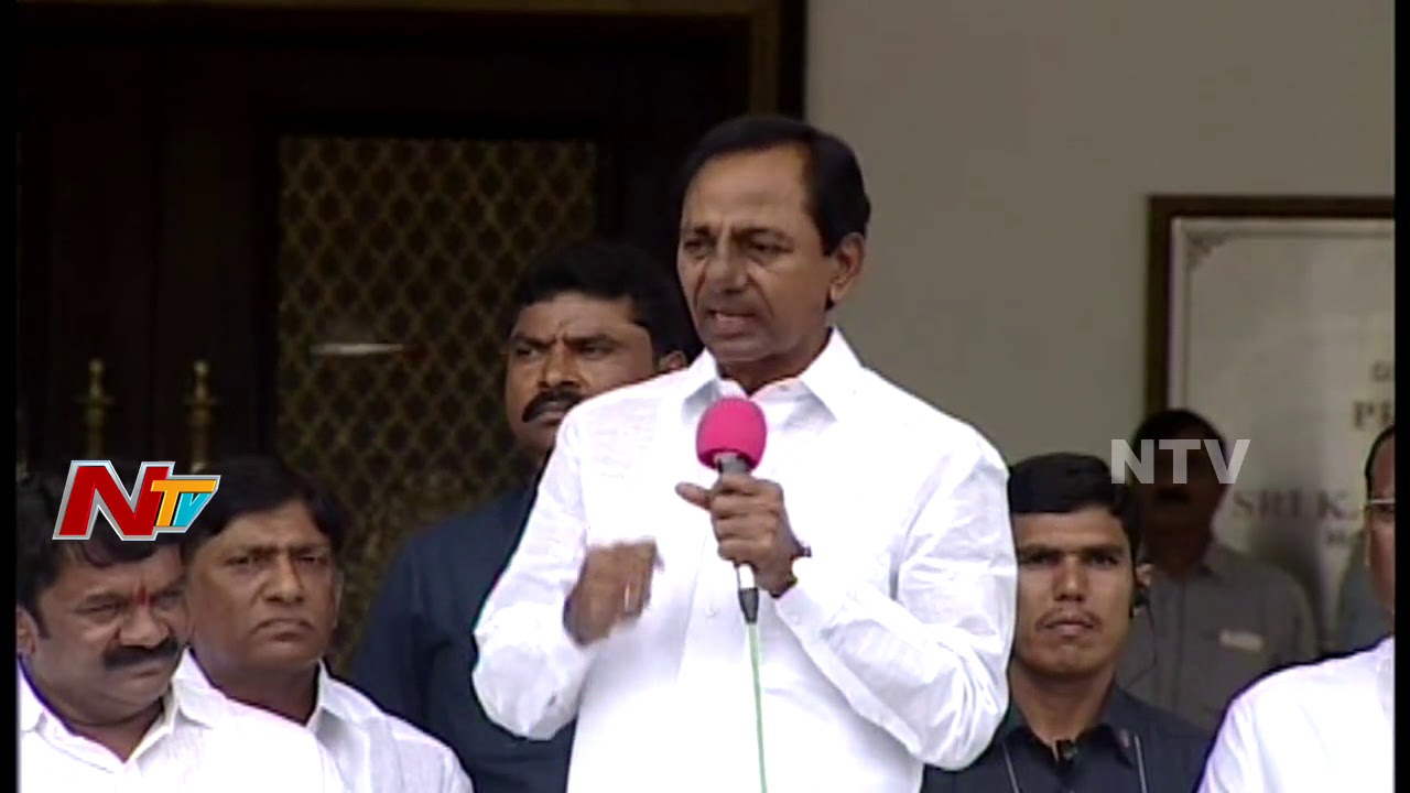 CM KCR Full Speech || Meets Dairy Farmers at Pragati Bhavan || NTV