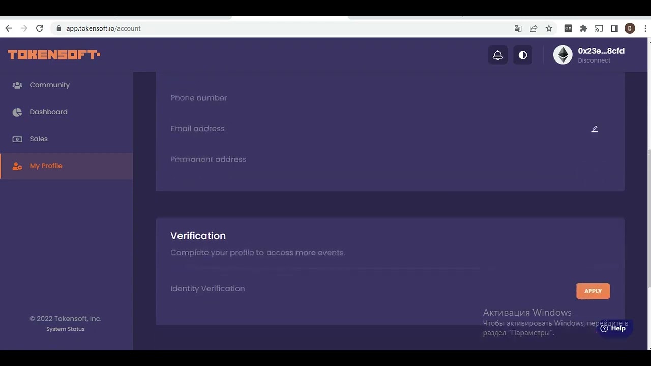 tutorial for walking users thru the registration and verification processes on tokensoft.io