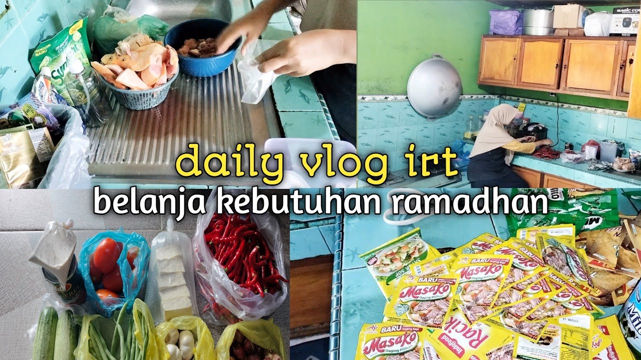 DAILY VLOG IRT||BELANJA KEBUTUHAN RAMADHAN