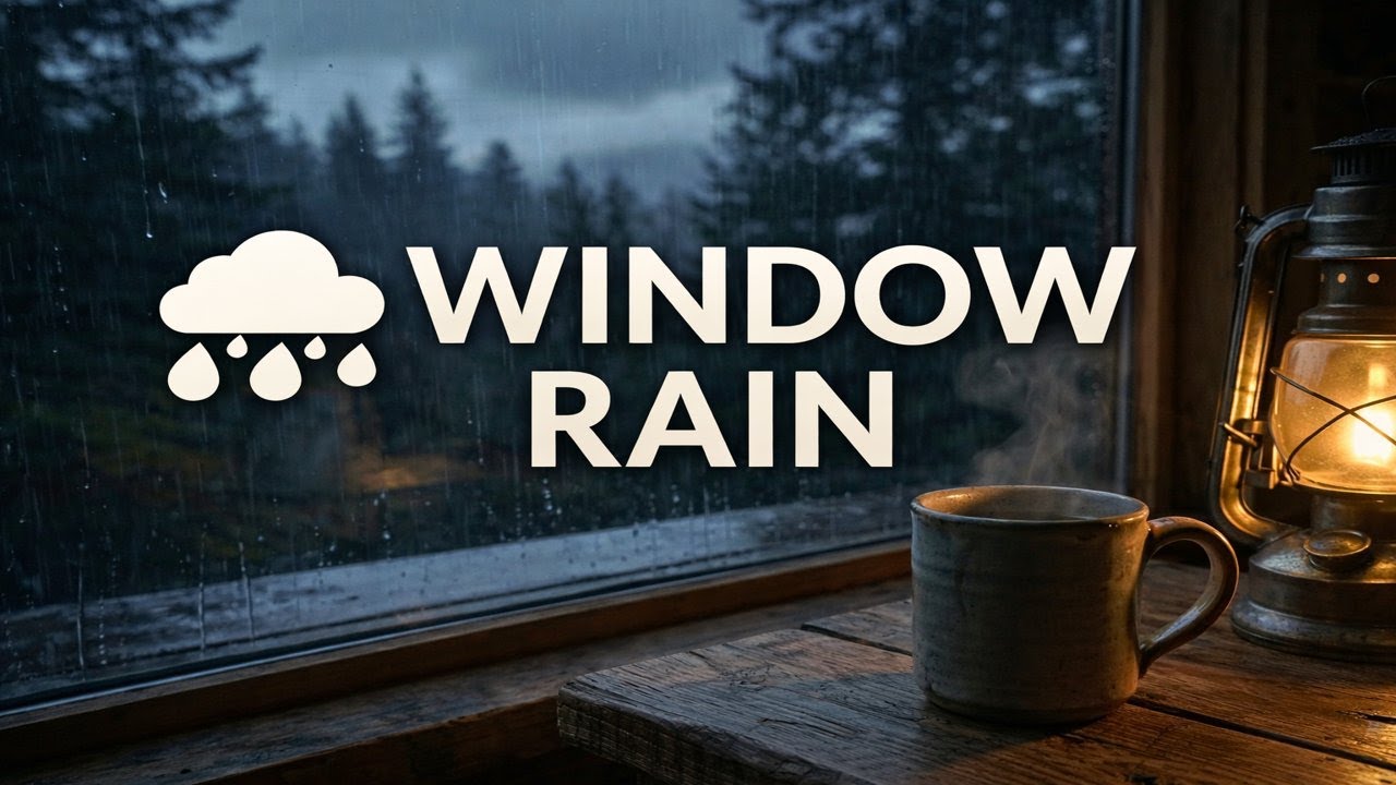 6 Hours of Gentle Rain 🌧️ Cozy Window Rain for Deep Sleep