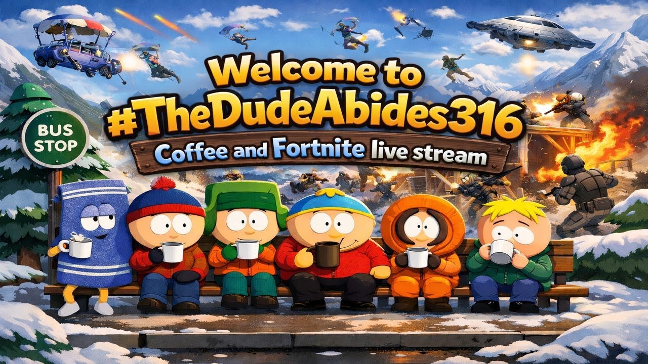 Welcome to #TheDudeAbides316 #Coffee and #Fortnite Live stream  (Portrait)