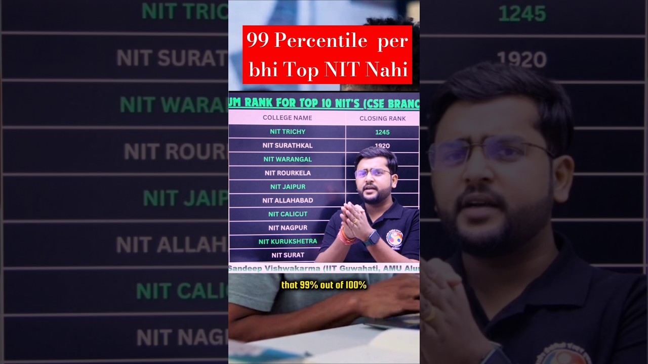 Top 10 NITS CSE Cut off #JEEmain #NITcutoff #engineering