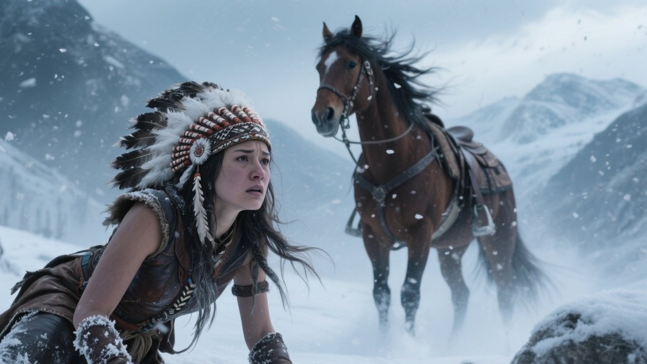Forced to Marry Mortal Marshal, She Fled the Storm Only for a Comanche Scout to Discover Her Frozen