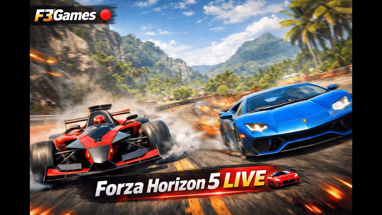 LIVE 🔴 Forza Horizon 5 – High Speed, Drifts & Crazy Jumps 🔥 | F3Games