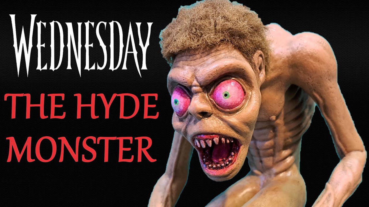 Sculpting Wednesday's The Hyde Monster /Polymer Clay Sculpture/ Time-Lapse.