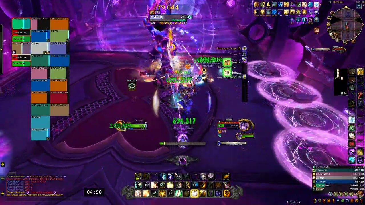 Plexus Sentinel Mythic Manaforge Omega Disc Priest POV